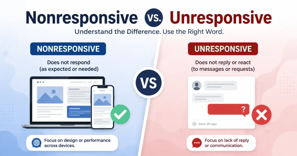 Nonresponsive vs. Unresponsive