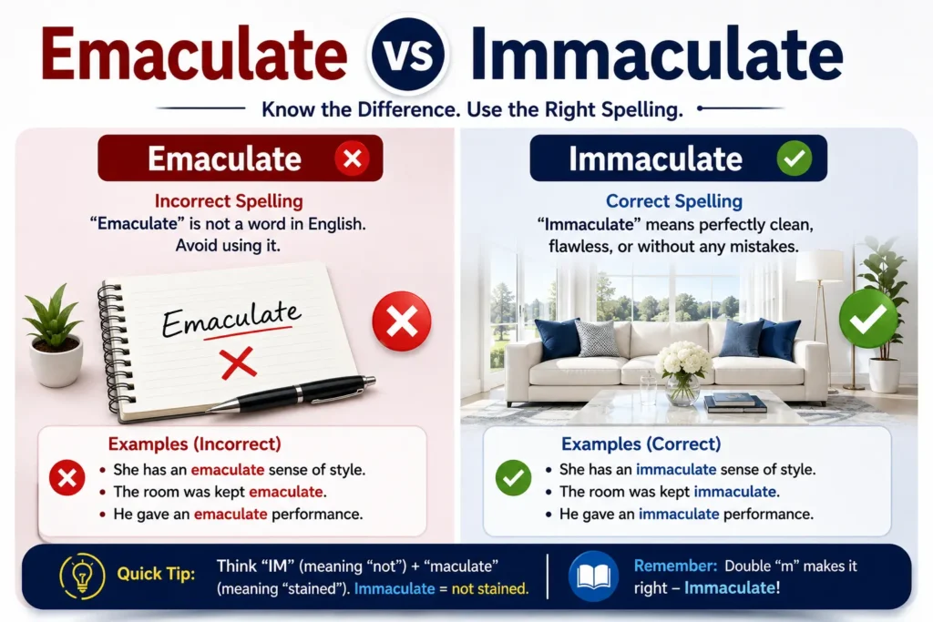 Emaculate vs Immaculate