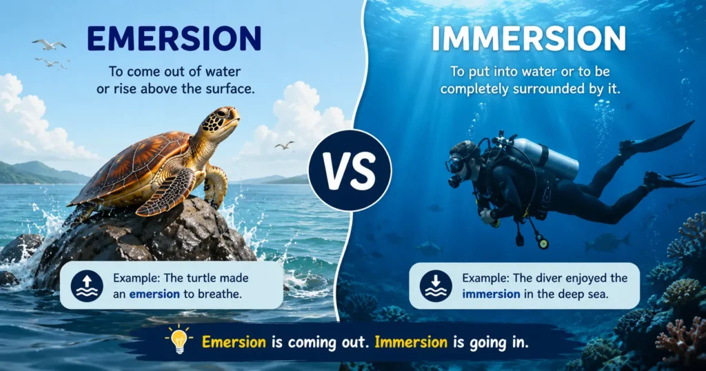 Emersion vs Immersion