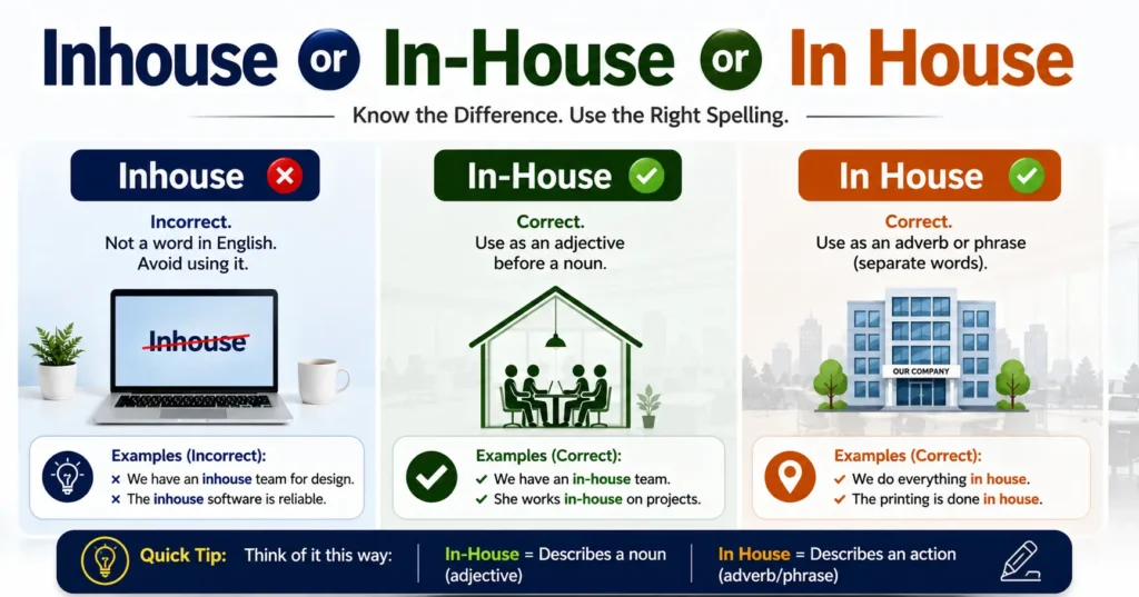 Inhouse or In-House or In House