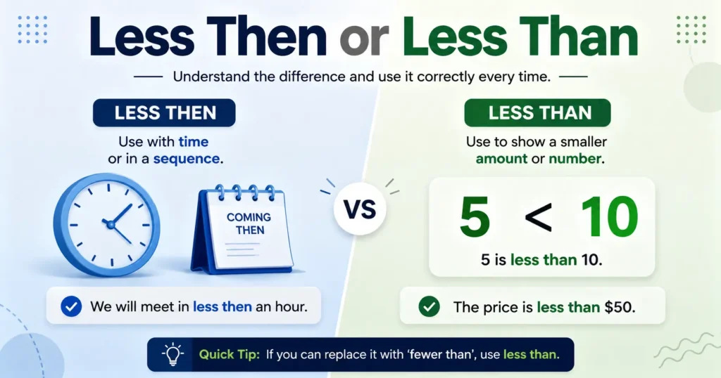 Less Then or Less Than