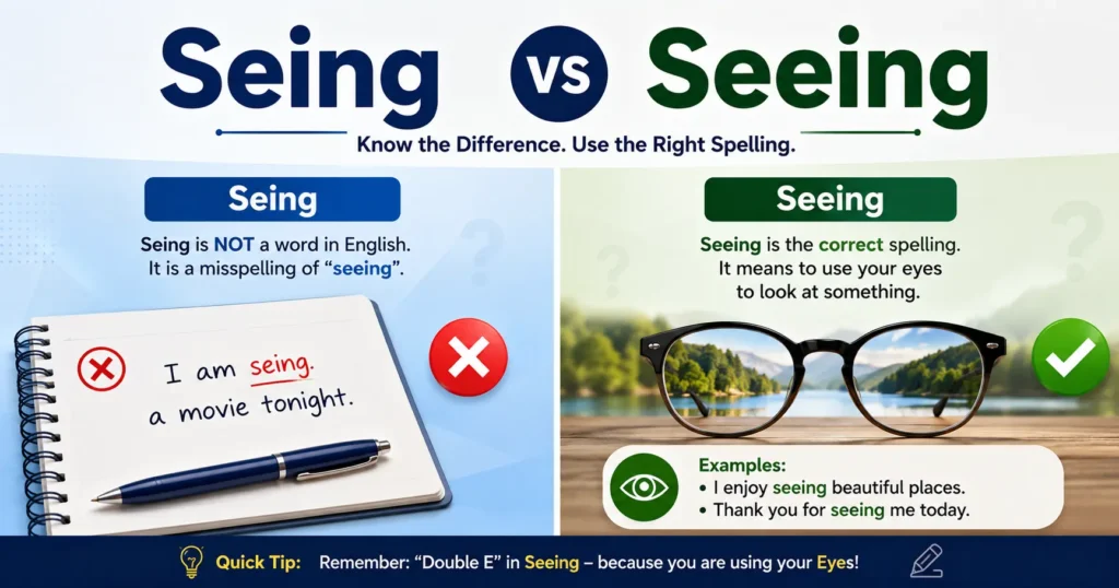 Seing or Seeing